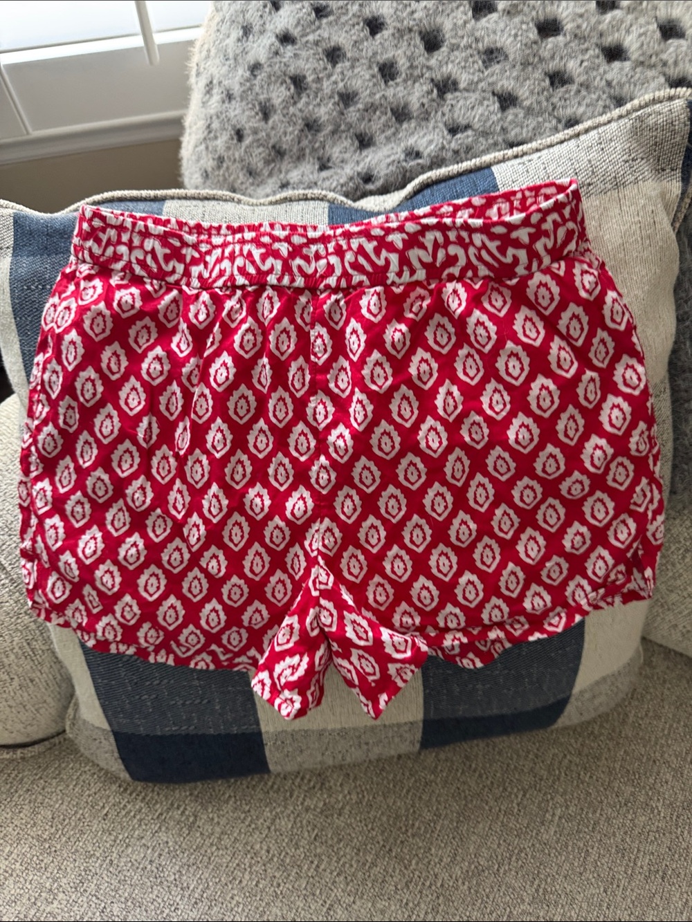 Vineyard Vines Red and White Printed Athletic Shorts